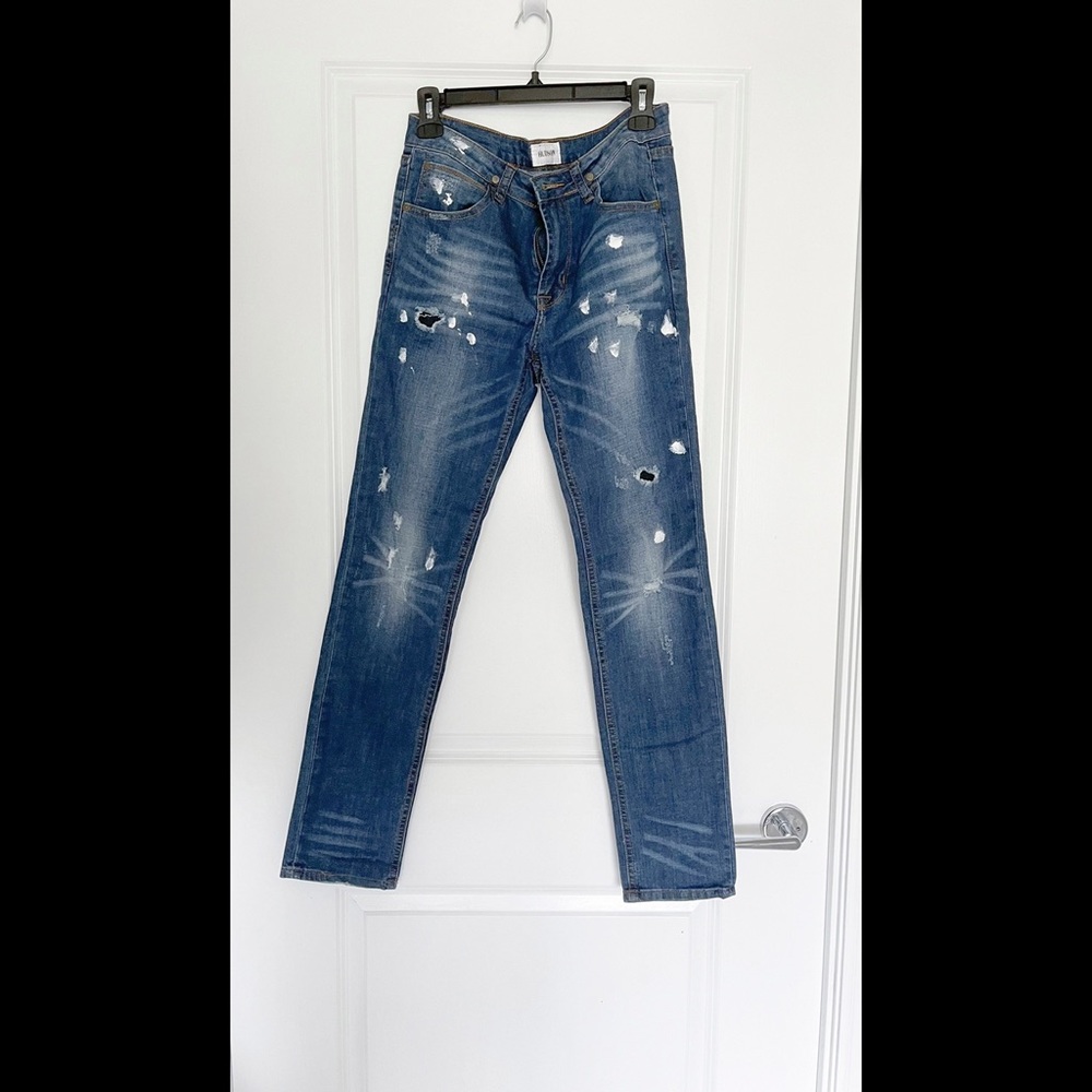 HUDSON PAIN SPLATTER JEANS - BOY SIZE